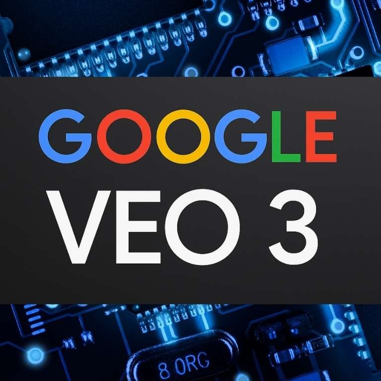 Google Veo 3 से जुड़े 10 खास फीचर्स को दर्शाने वाला एक प्रमोशनल चित्र, जो टेक्स्ट से वीडियो बनाने की AI क्षमता को हिंदी में दर्शाता है।