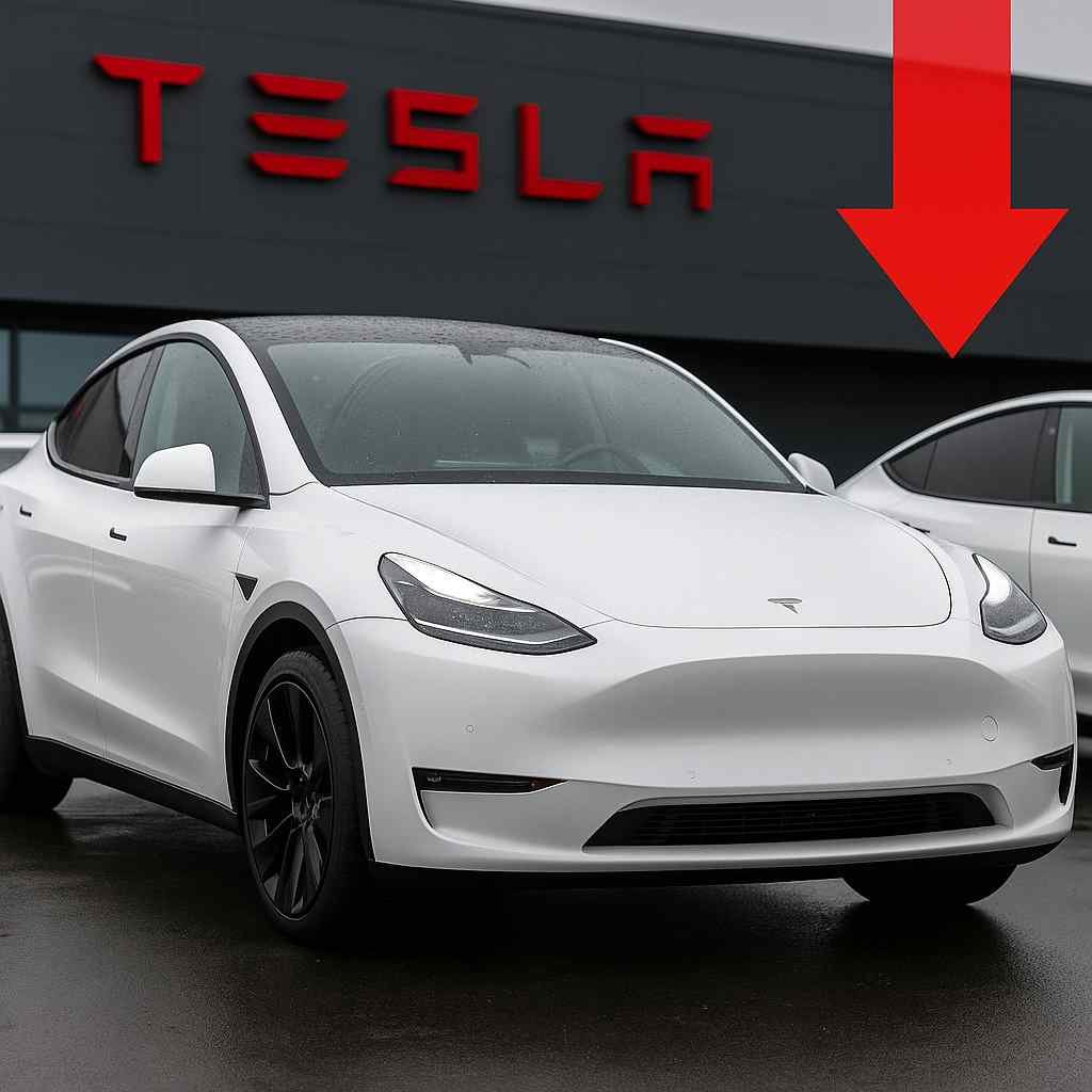 Visual of Tesla Model Y against a Canadian backdrop, symbolizing recent 2025 price cut and rising demand for affordable electric SUVs across Canada.
