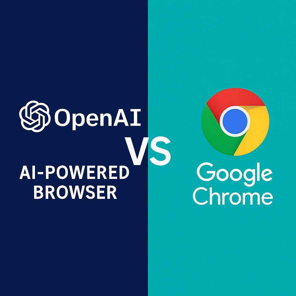 AI-powered browser battle between OpenAI and Google Chrome in 2025 – redefining the future of web browsing.